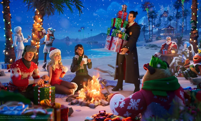 Fortnite تتحدى التوقعات: هدايا شتوية يومية وشراكة مفاجئة مع هاري بوتر في 2025.