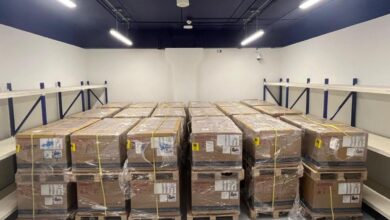 صورة للشحنة نشرها طارق أمين، الرئيس التنفيذي لشركة HUMAIN على LinkedIn