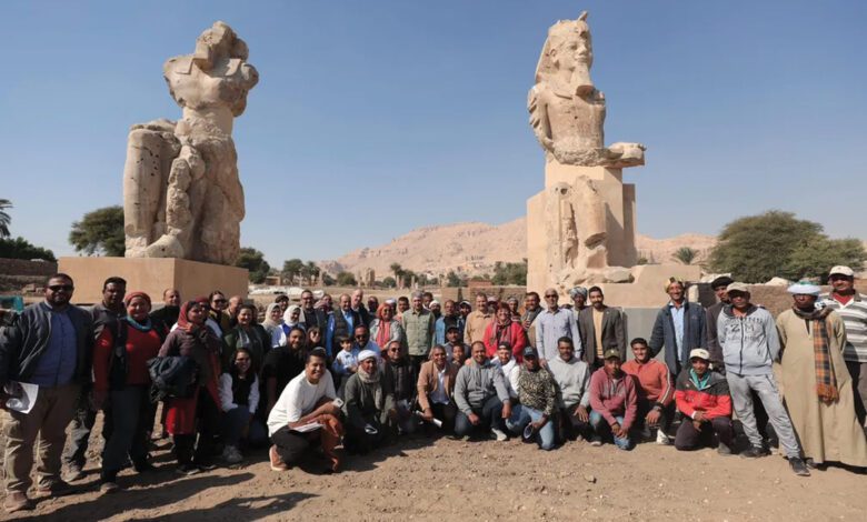 الكلمة المفتاحية: ترميم آثار مصر زلزال يطيح بتمثالي فرعون.. ترميم آثار مصر يعيد أمجاد معبد عمره 3000 عام