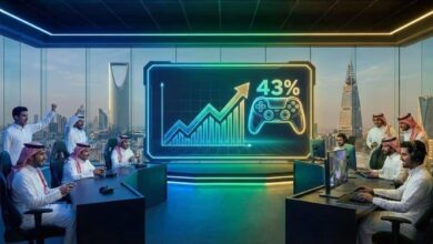 شبكات الجيل الخامس تقفز بتجربة اللاعبين: قفزة 43% في أداء الألعاب الإلكترونية بالسعودية.