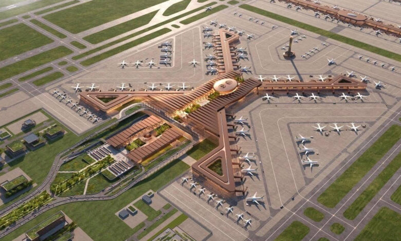 سيتضمن المطار مساحة تكفي لوقوف 270 طائرة وسعة استيعابية تبلغ 110 ملايين مسافر سنويا