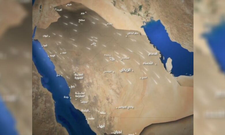 الحرارة في بعض مناطق السعودية ستنخفض إلى ما دون الصفر - ncm.gov.sa